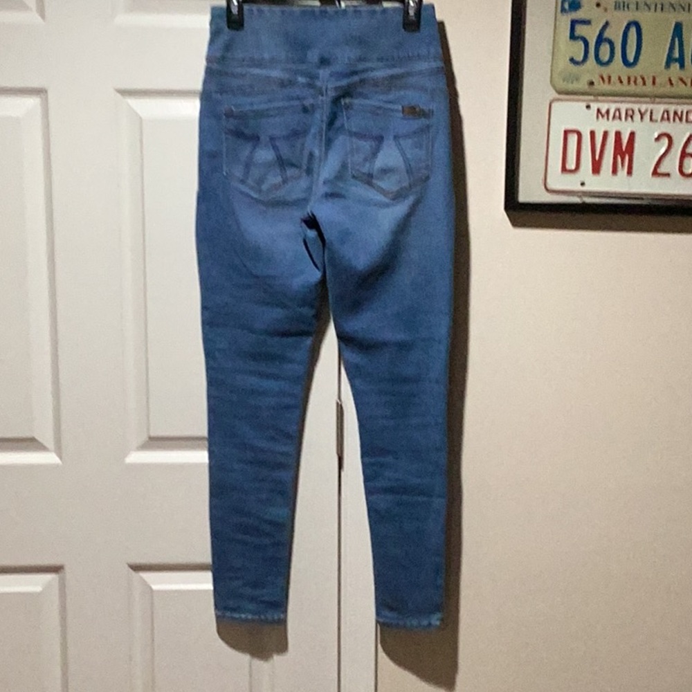 Seven7 Tummy Toner Denim Leggings - Size 6 - Picture 5 of 10